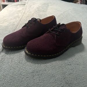 Dr. Martens 1461 Corduroy Shoes in Oxblood, Size US 12 Men